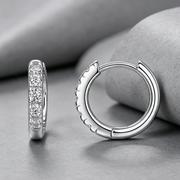 Summer Iced Tea - Fashionable And Luxurious Diamond Jewelry Set With Moissanite S925 Sterling Silver And Platinum-plated Stud Earrings