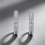 Summer Iced Tea - Fashionable And Luxurious Diamond Jewelry Set With Moissanite S925 Sterling Silver And Platinum-plated Stud Earrings