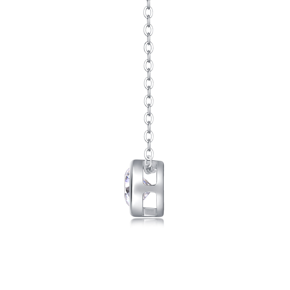 Purity - A Fashionable And Luxurious Diamond Jewelry Pendant Set With 1-carat Moissan Diamond S925 Sterling Silver