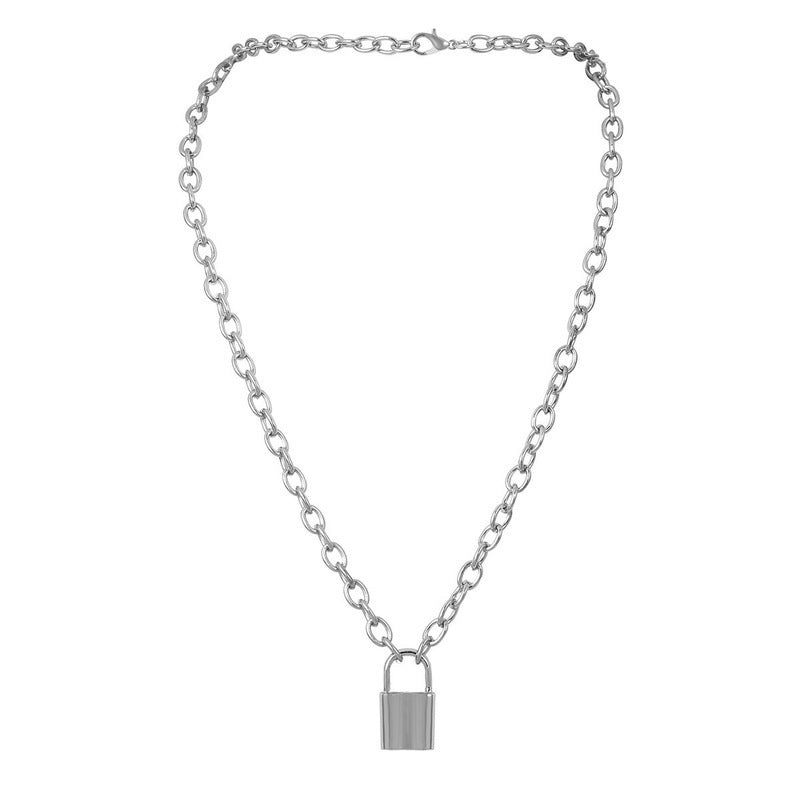 Bohemian Multilayer Necklace Double Gold Lock Heart Necklace