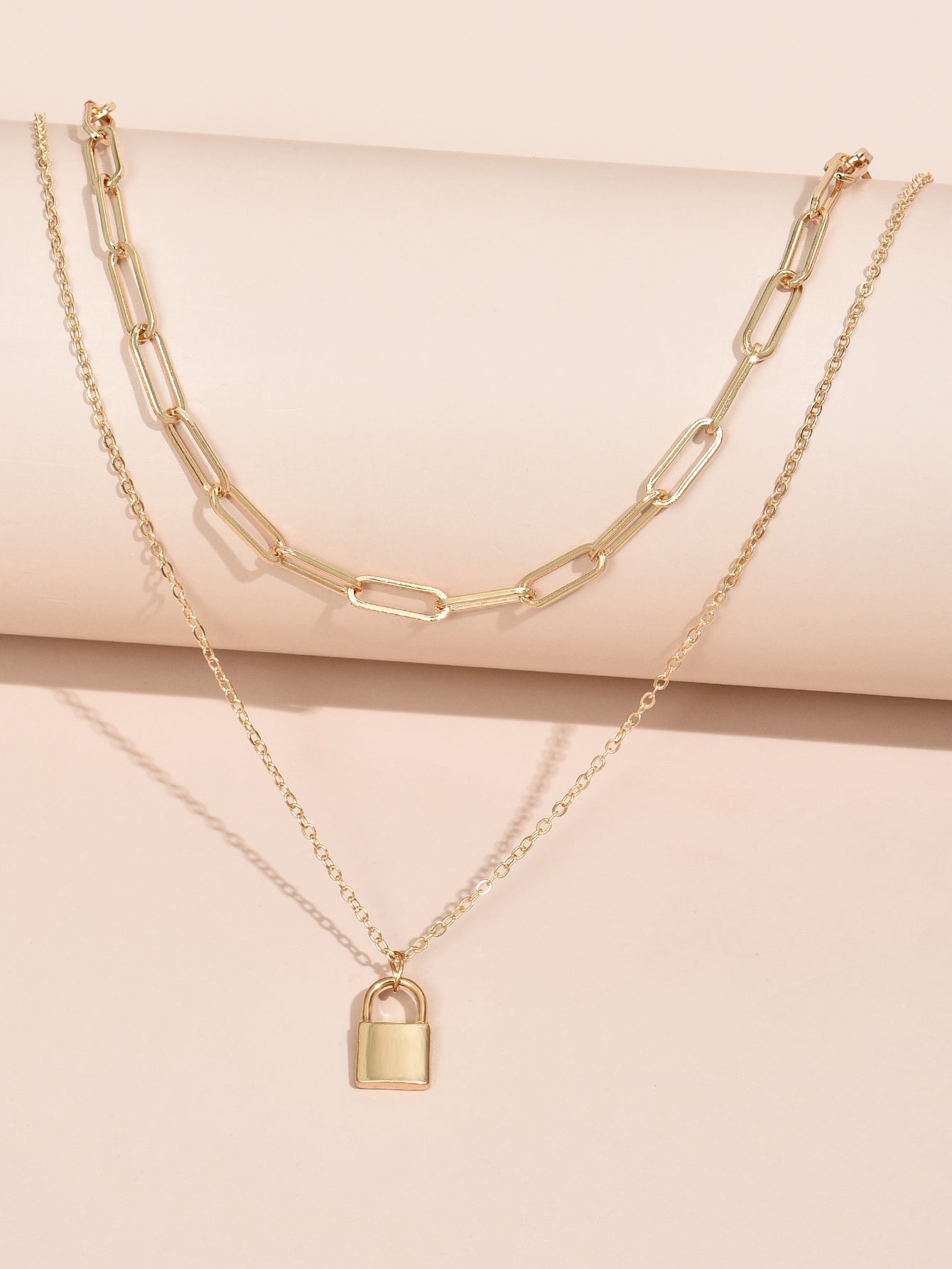 Creative Lady Multi-layer Wearing Necklace Gold