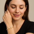 Heart Linked Designer Bracelet