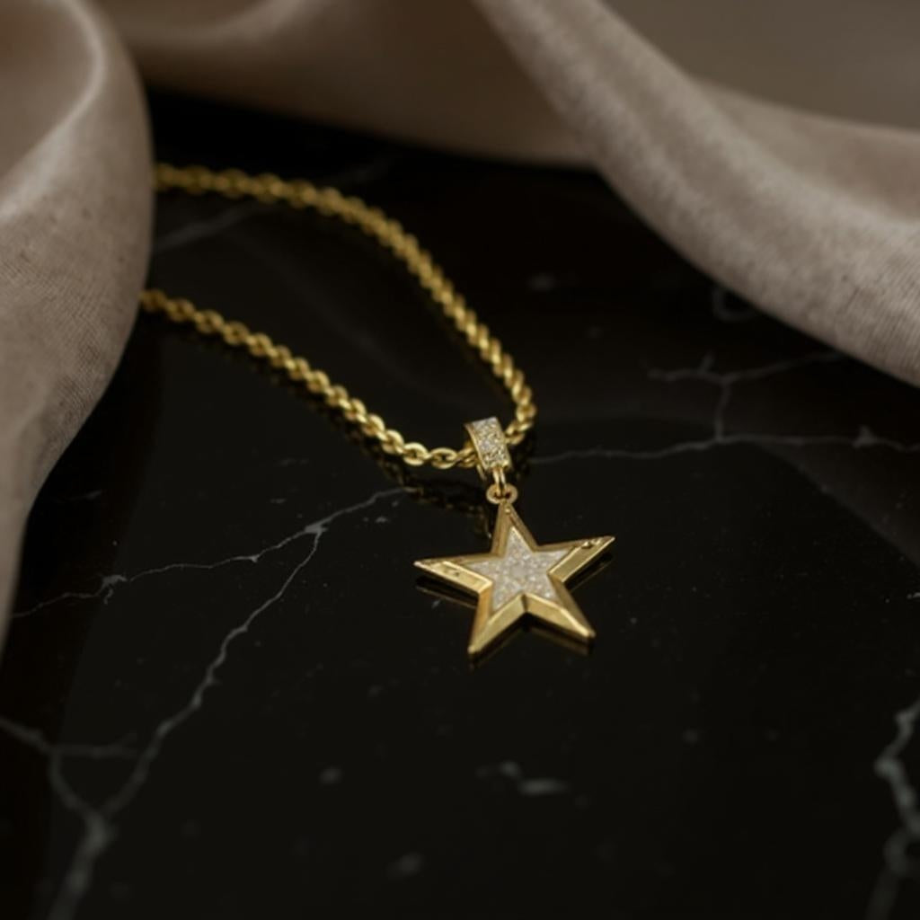 Iced Out Hip-Hop Star Necklace