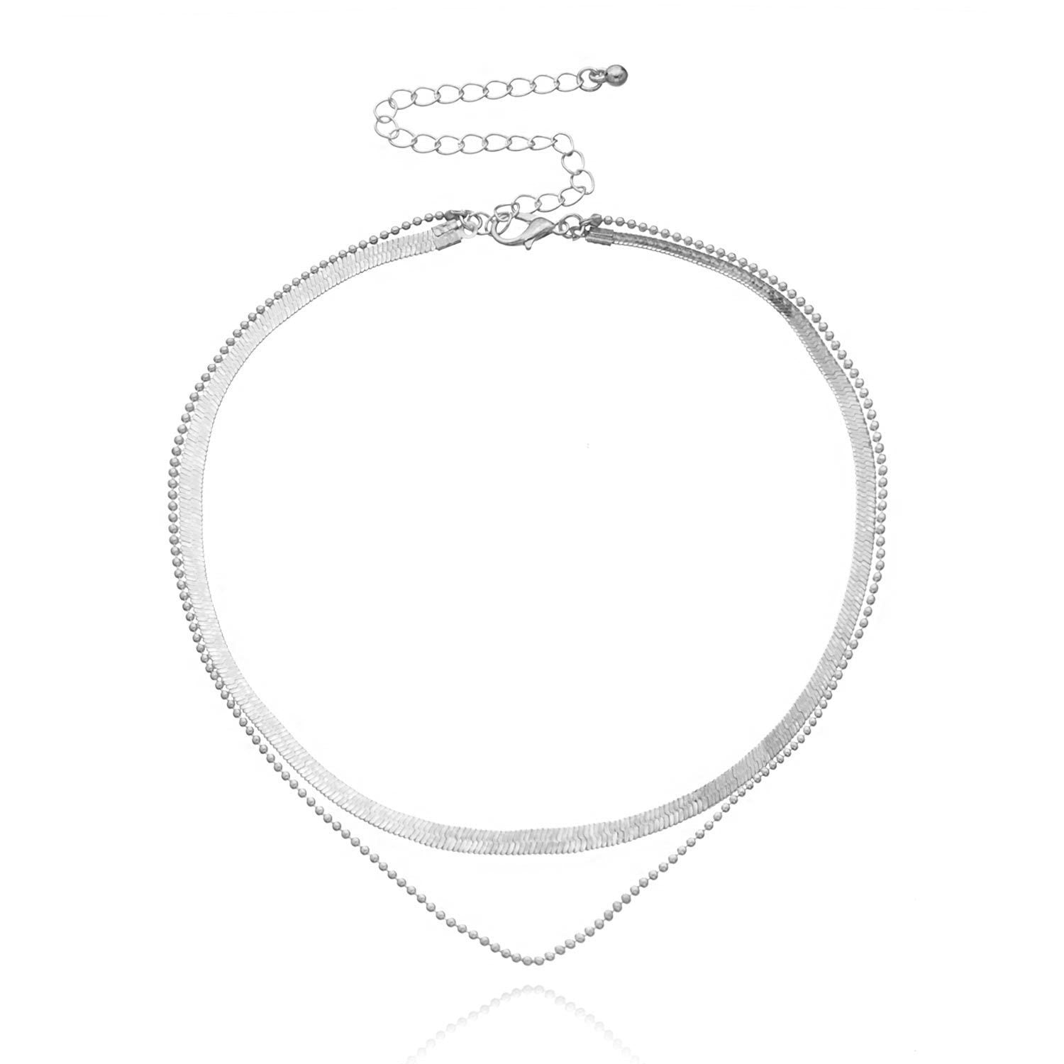 Vintage Bohemia Gold Coin letter Layered Chain Necklace For Women Shell Pearl Moon Long