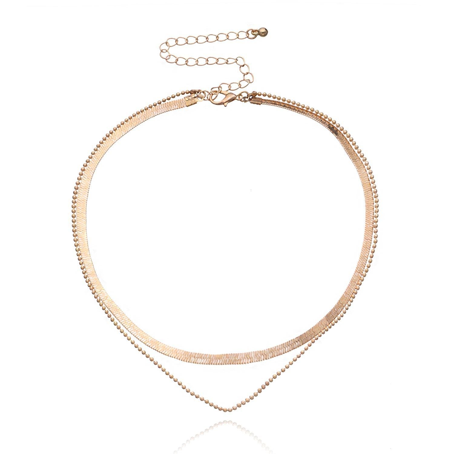 Vintage Bohemia Gold Coin letter Layered Chain Necklace For Women Shell Pearl Moon Long
