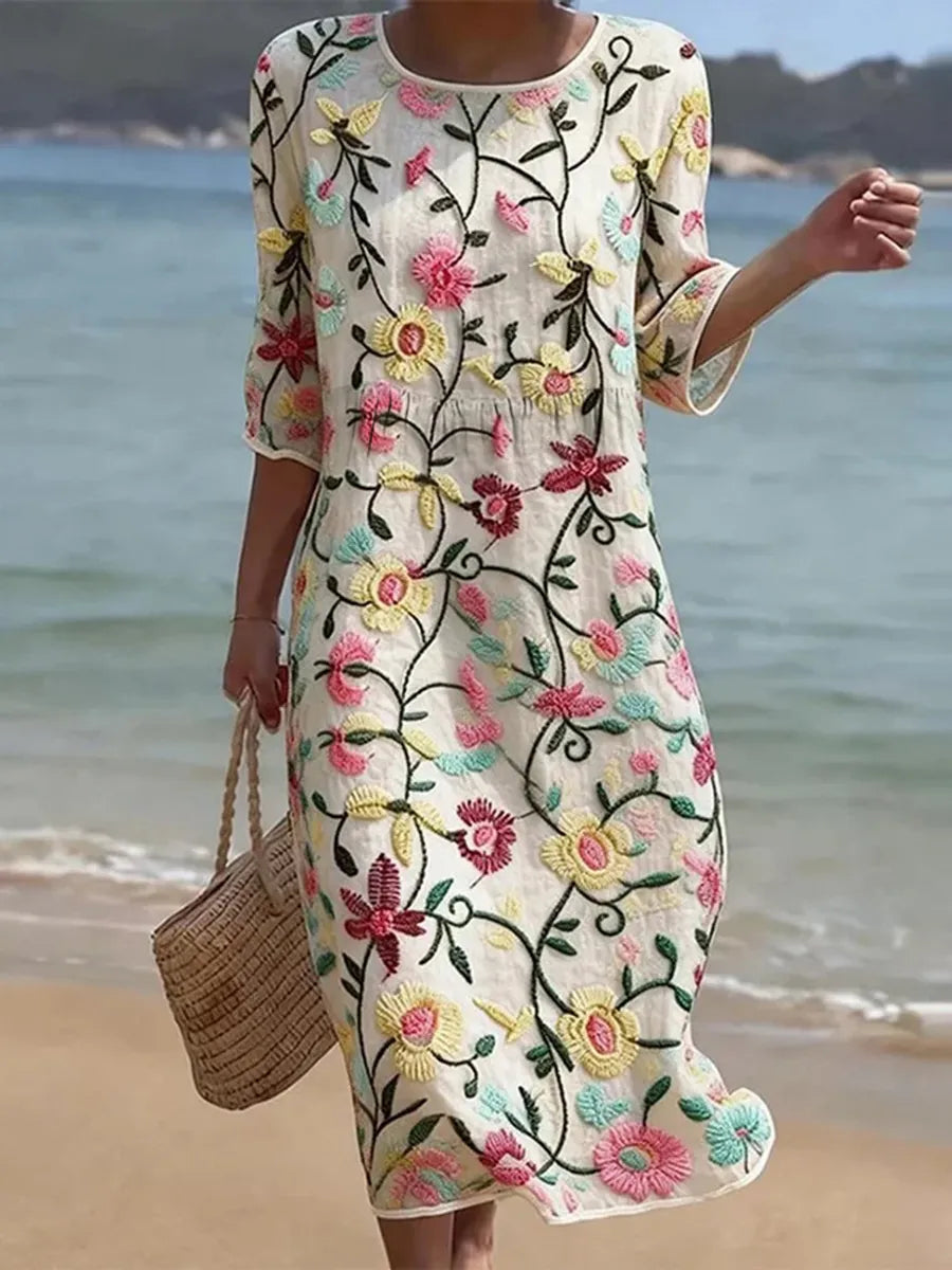 Rebecca l Women's Floral Pattern Dress