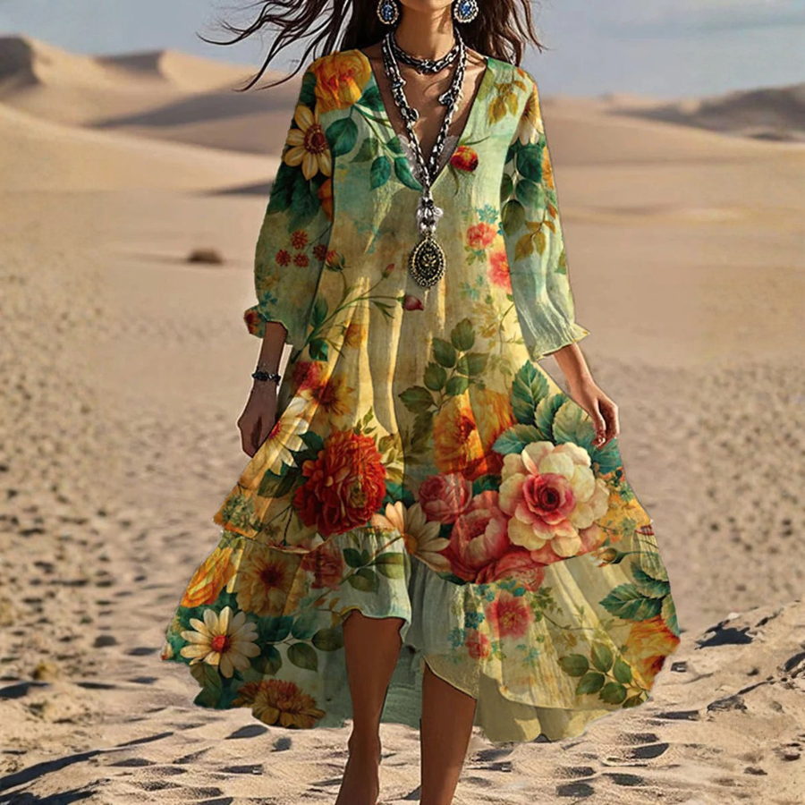Aida | Elegant Floral Dress