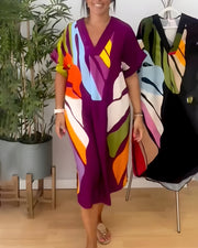 Rianna - Abstract Print Dress