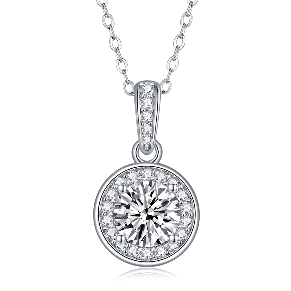 Dark Night Elf - A Fashionable And Luxurious Diamond Jewelry Pendant Set With 1-carat Moissan Diamond S925 Sterling Silver And Platinum Plating