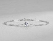 Dawn Luxury Fashion Mossan Diamond S925 Silver Bracelet