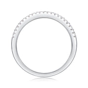 Luxury Fashion Multi-row Diamond Ring With Moissanite Silver Ring