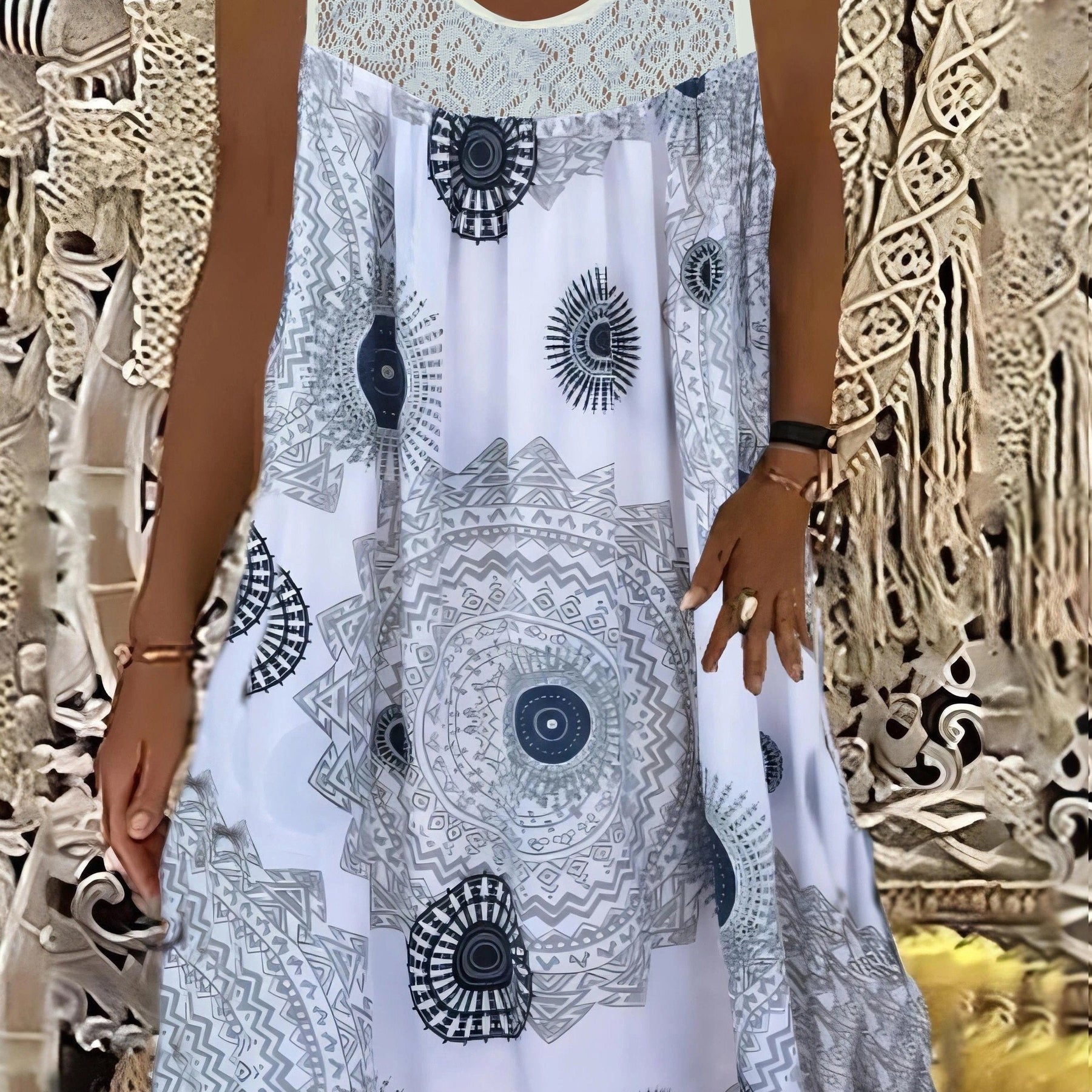 Natalie | Women's Sleeveless A-Line Dress
