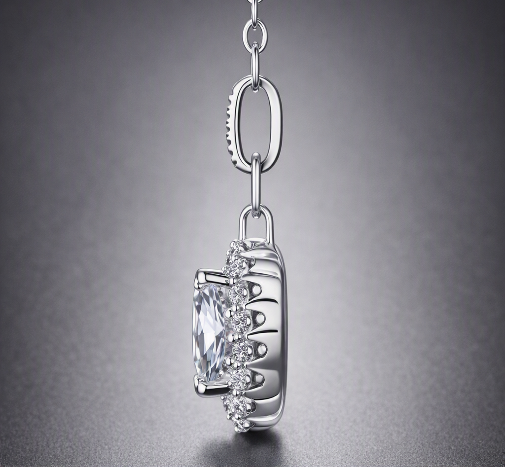 Dandelion - A Fashionable And Luxurious Diamond Jewelry Pendant Set With 2-carat Moissan Diamonds, S925 Sterling Silver And Platinum Plating