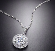 Dandelion - A Fashionable And Luxurious Diamond Jewelry Pendant Set With 2-carat Moissan Diamonds, S925 Sterling Silver And Platinum Plating