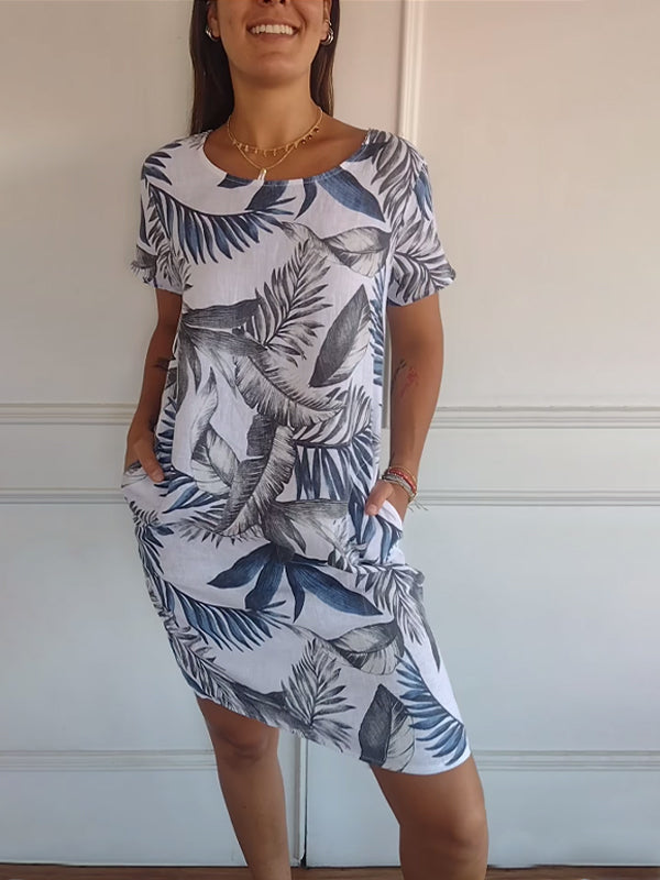 Ysella - Casual Printed Dress