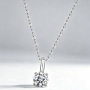 Encounter - A Fashionable And Luxurious Diamond Jewelry Pendant Set With 1-carat Moissan Diamond S925 Sterling Silver