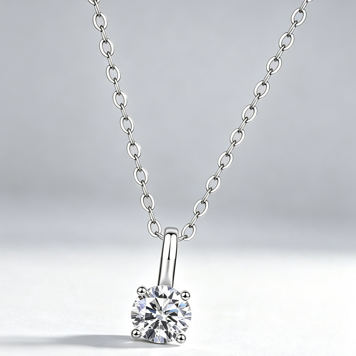 Encounter - A Fashionable And Luxurious Diamond Jewelry Pendant Set With 1-carat Moissan Diamond S925 Sterling Silver