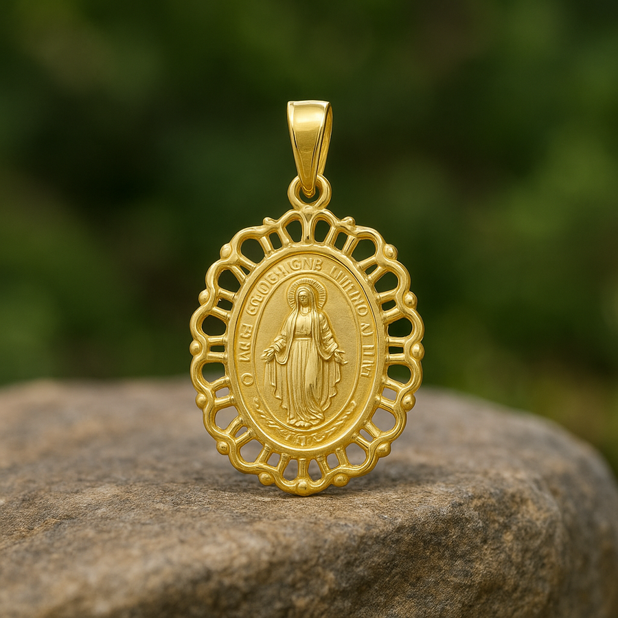 Our Lady of Graces Medallion Pendant