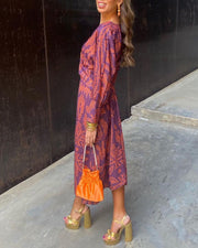 Violet | Wedding Guest A-Line Maxi Dress