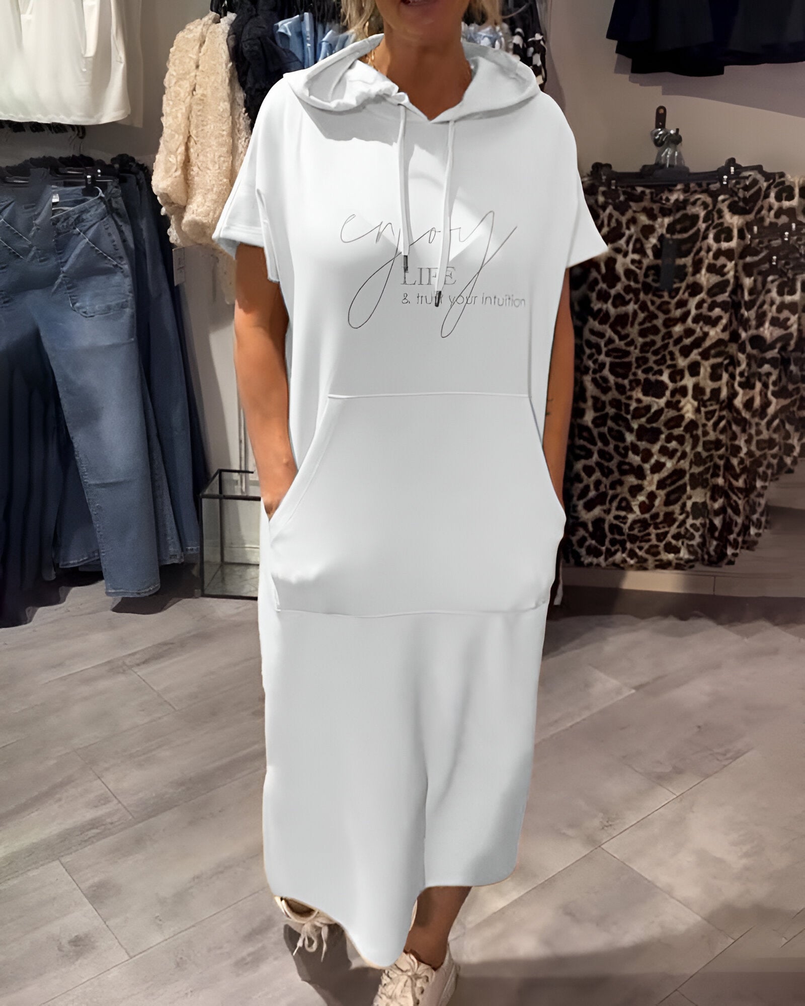 Bridget - Casual Hoodie Dress