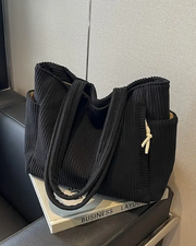 Large Corduroy Tote Bag for Women
