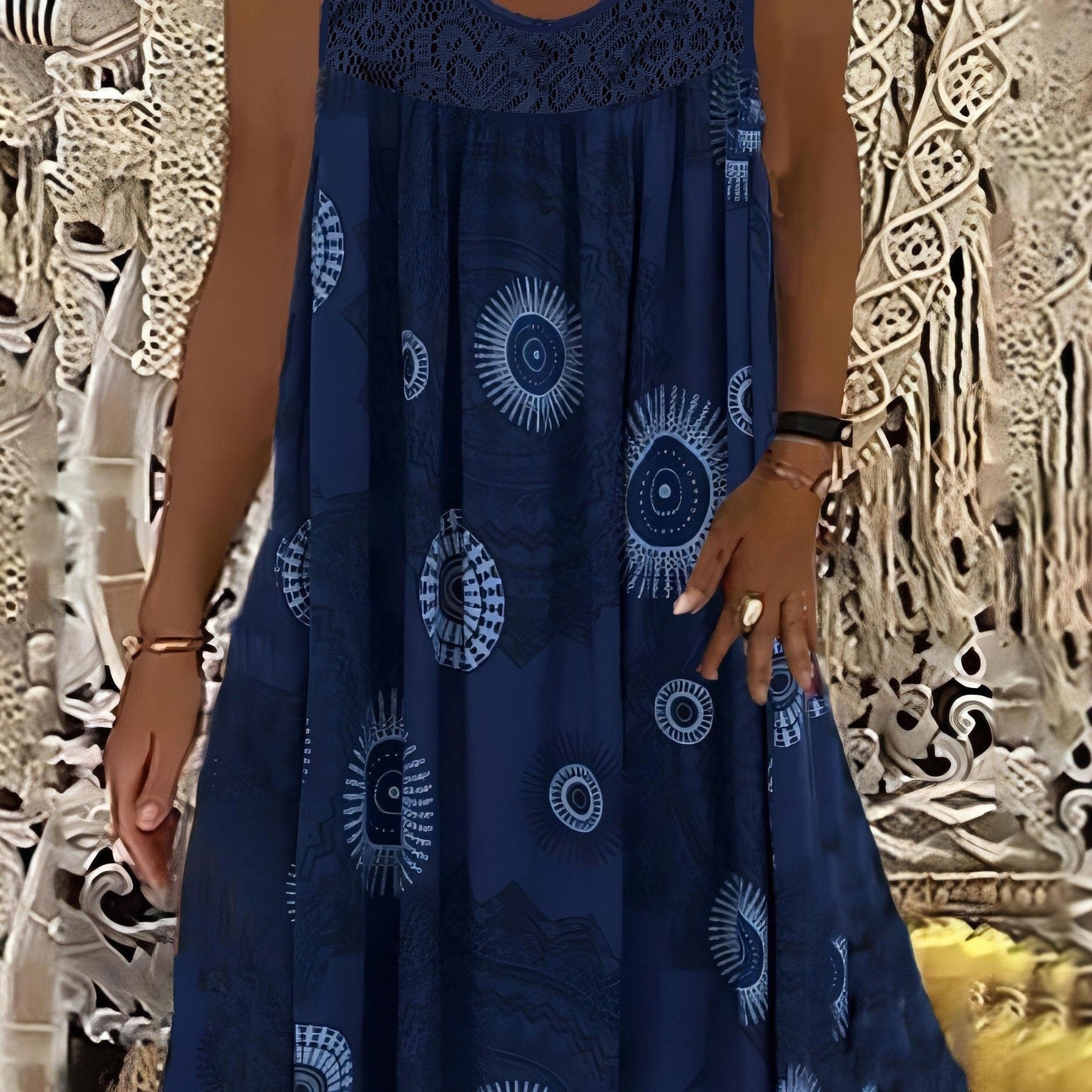 Natalie | Women's Sleeveless A-Line Dress