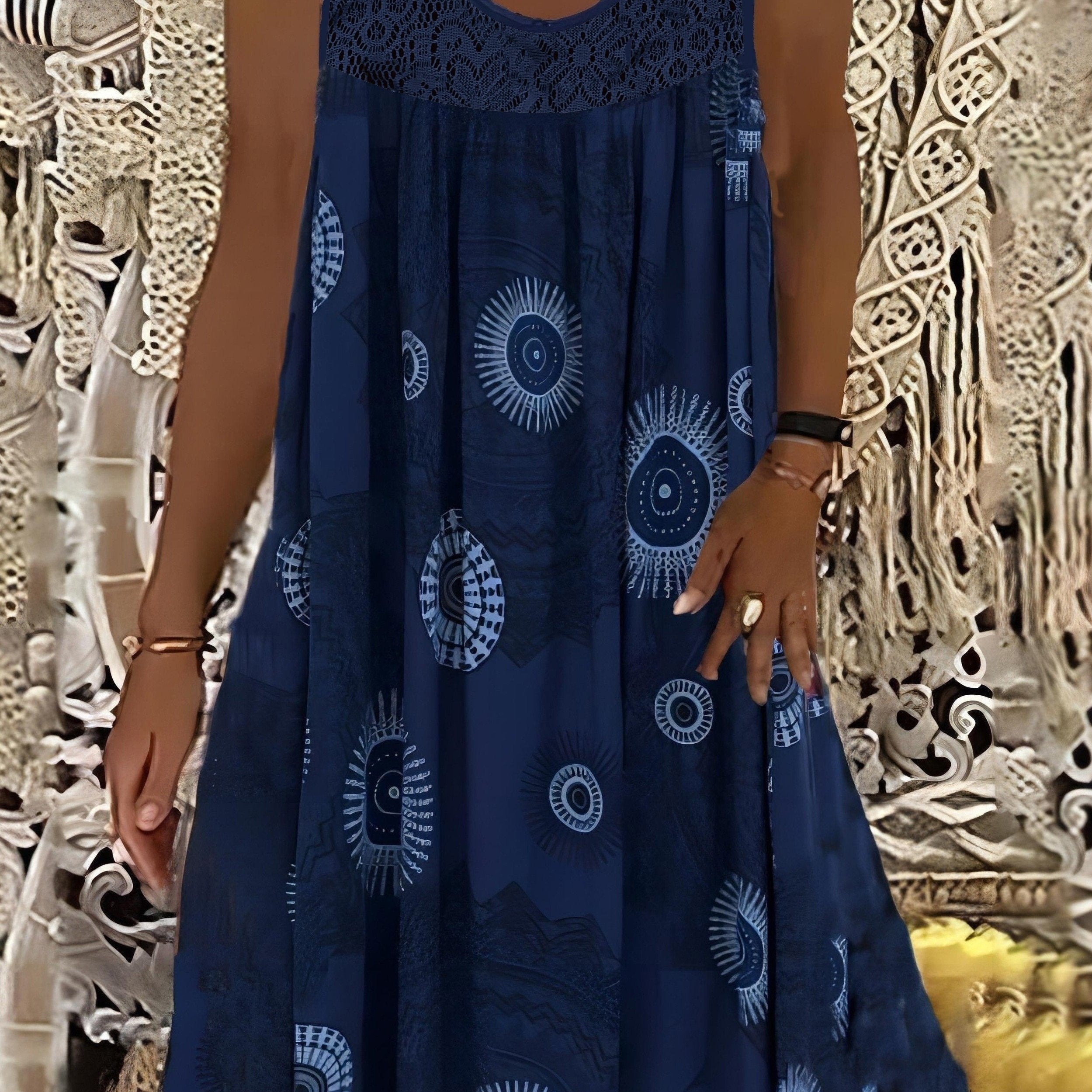 Natalie | Women's Sleeveless A-Line Dress