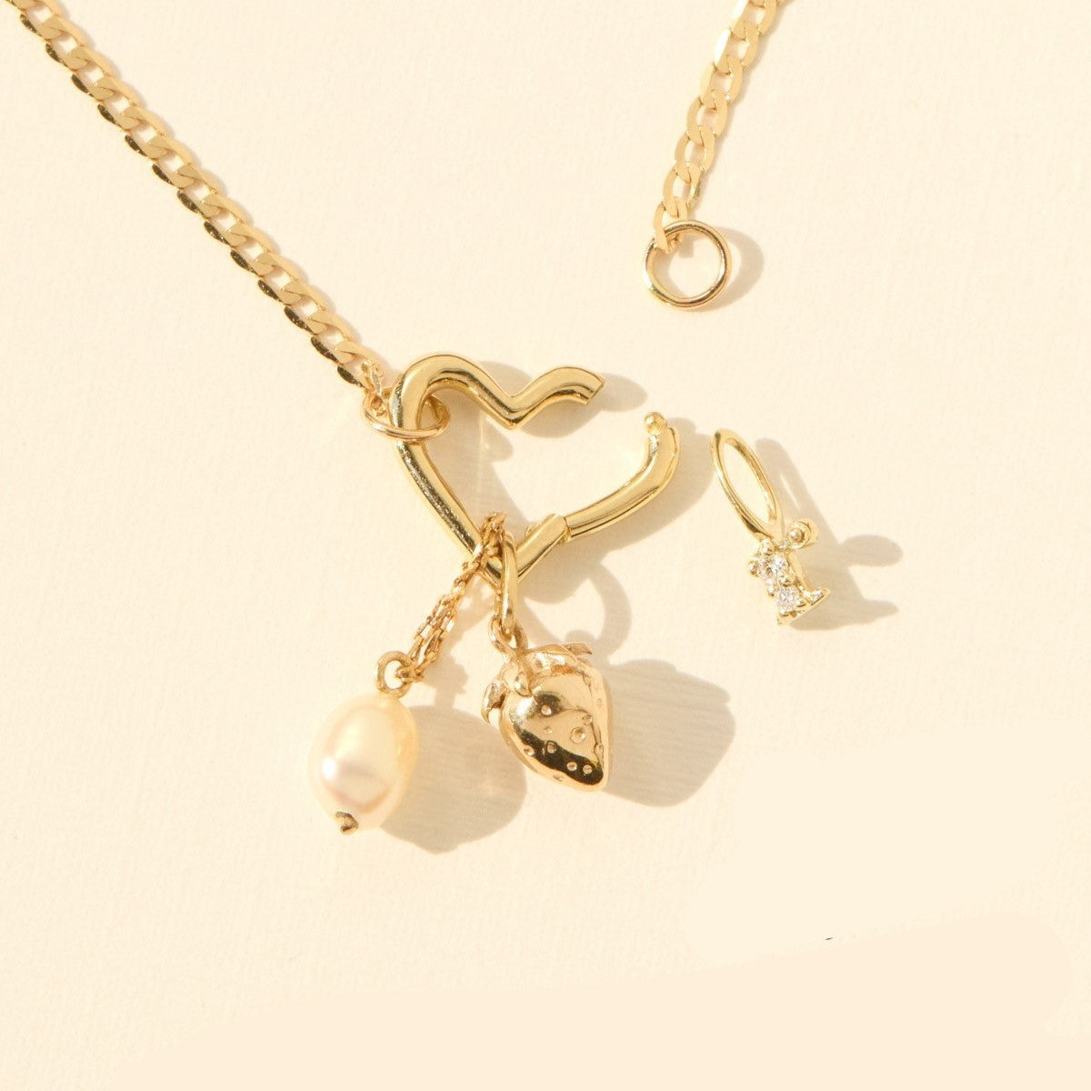 Stainless Steel DIY Vacuum Plating 18K Gold Color Protection Necklace
