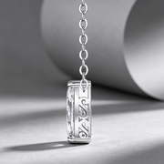A Fashionable Jewelry Pendant Set Moissanite S925 Sterling Silver And Platinum-plated Diamond In The Shape Of A Horse's Eye. Moissanite Silver Jewelry