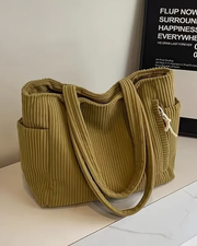 Large Corduroy Tote Bag for Women
