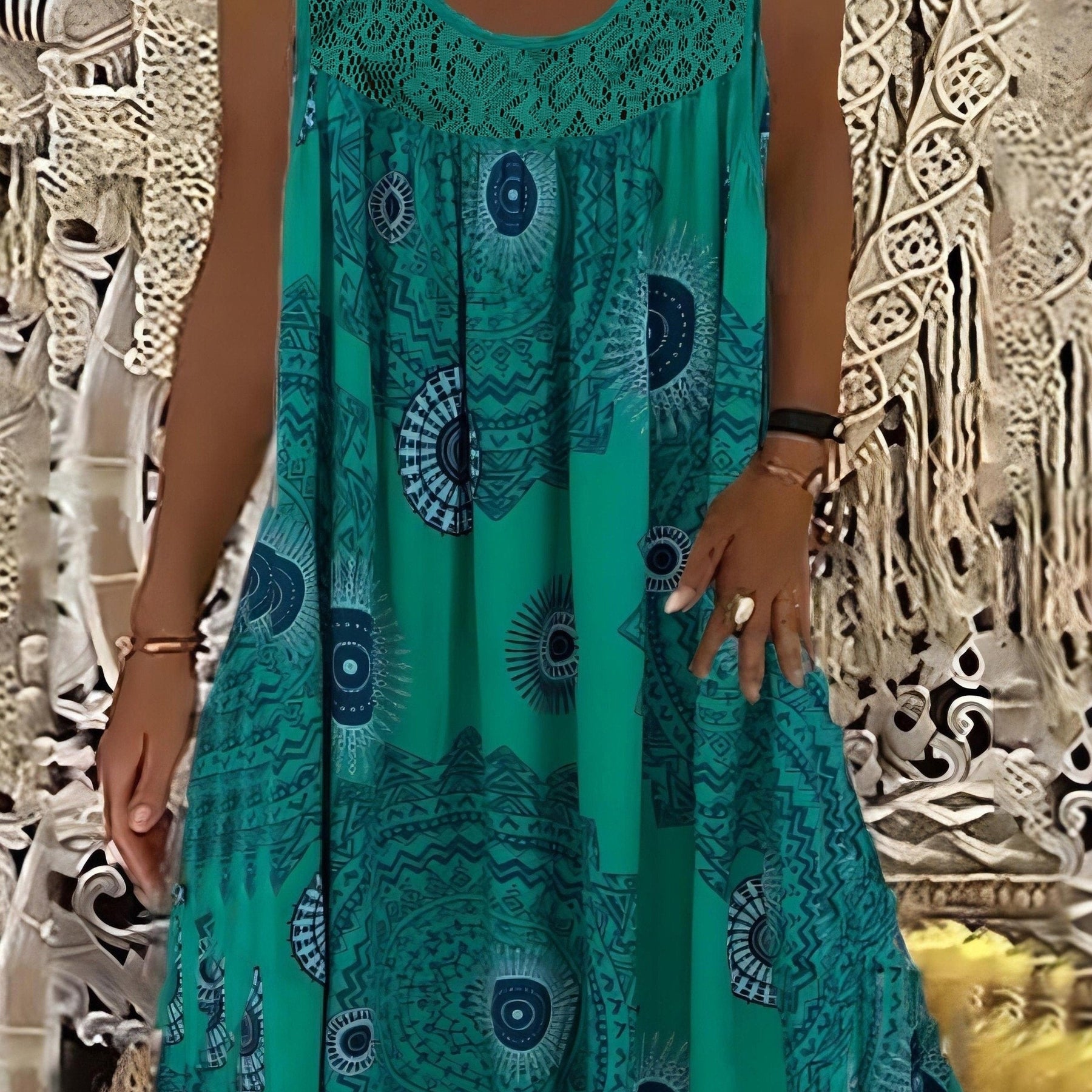 Natalie | Women's Sleeveless A-Line Dress