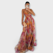Annai Maxi Dress in Knit - Elegant and Shaping