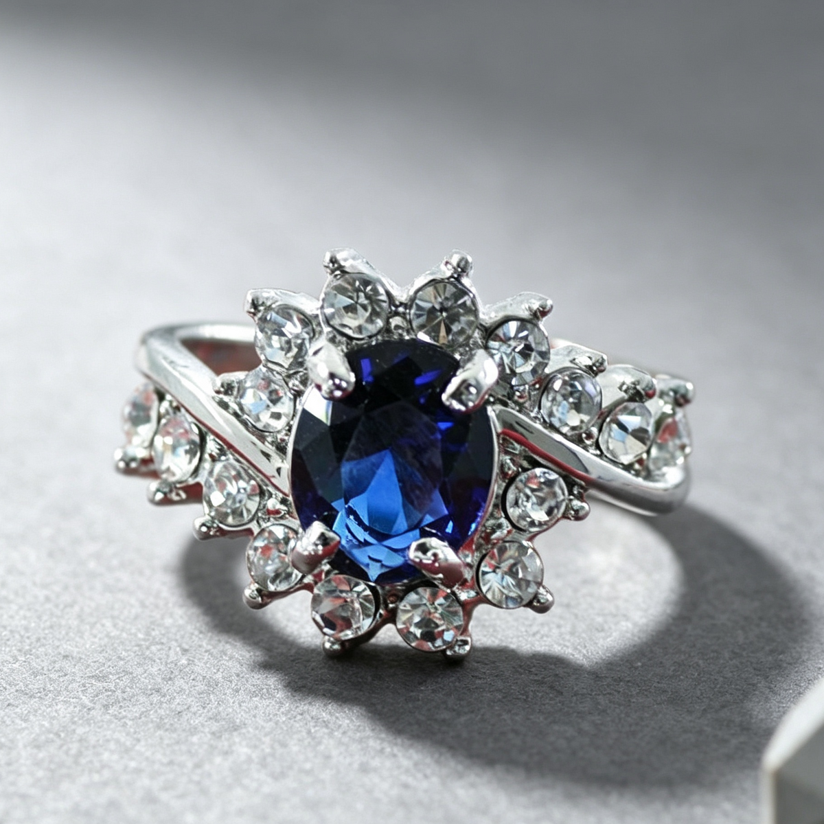 Popular explosion models zircon ring oval ruby diamond engagement ring
