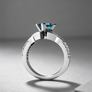 Creative personality Rainbow Topaz ring Europe and the United States party gift engagement ring