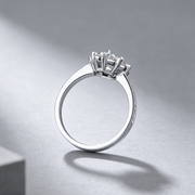 Micro Carat Engagement And Wedding Ring Ring Female Proposal Ring 18K Gold Diamond Ring Zircon Bare Diamond