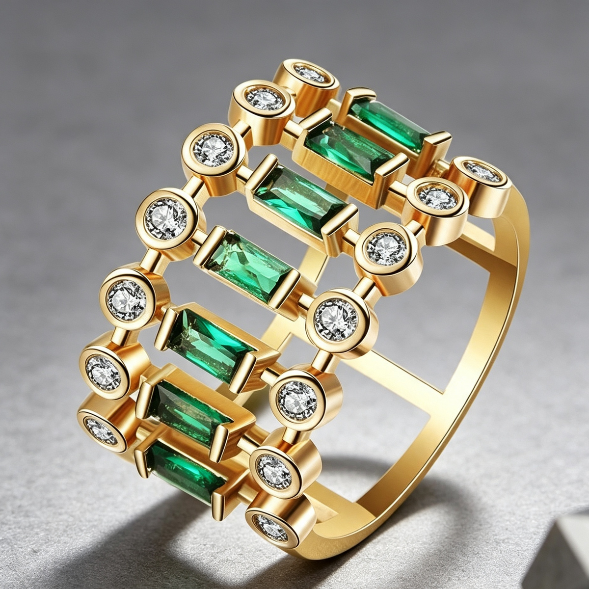 Emerald Gold Ring