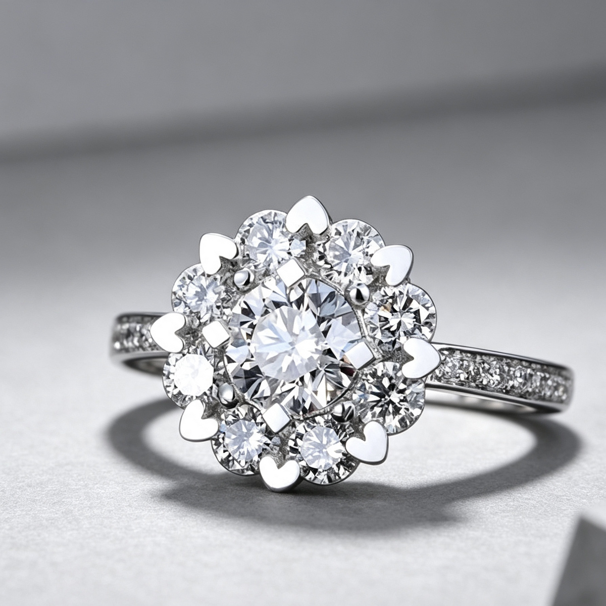 Micro Carat Engagement And Wedding Ring Ring Female Proposal Ring 18K Gold Diamond Ring Zircon Bare Diamond