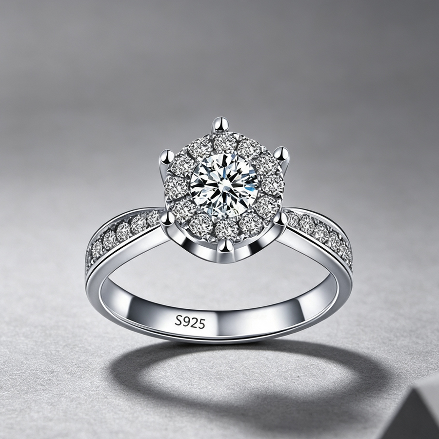 Wish fashion engagement ring exquisite eight heart eight arrow zircon ring female jewelry wholesale