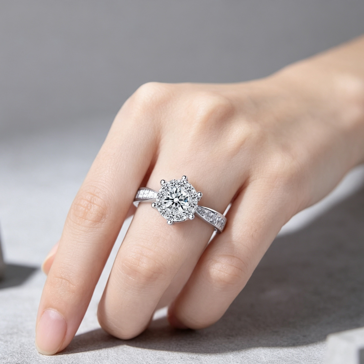 Wish fashion engagement ring exquisite eight heart eight arrow zircon ring female jewelry wholesale