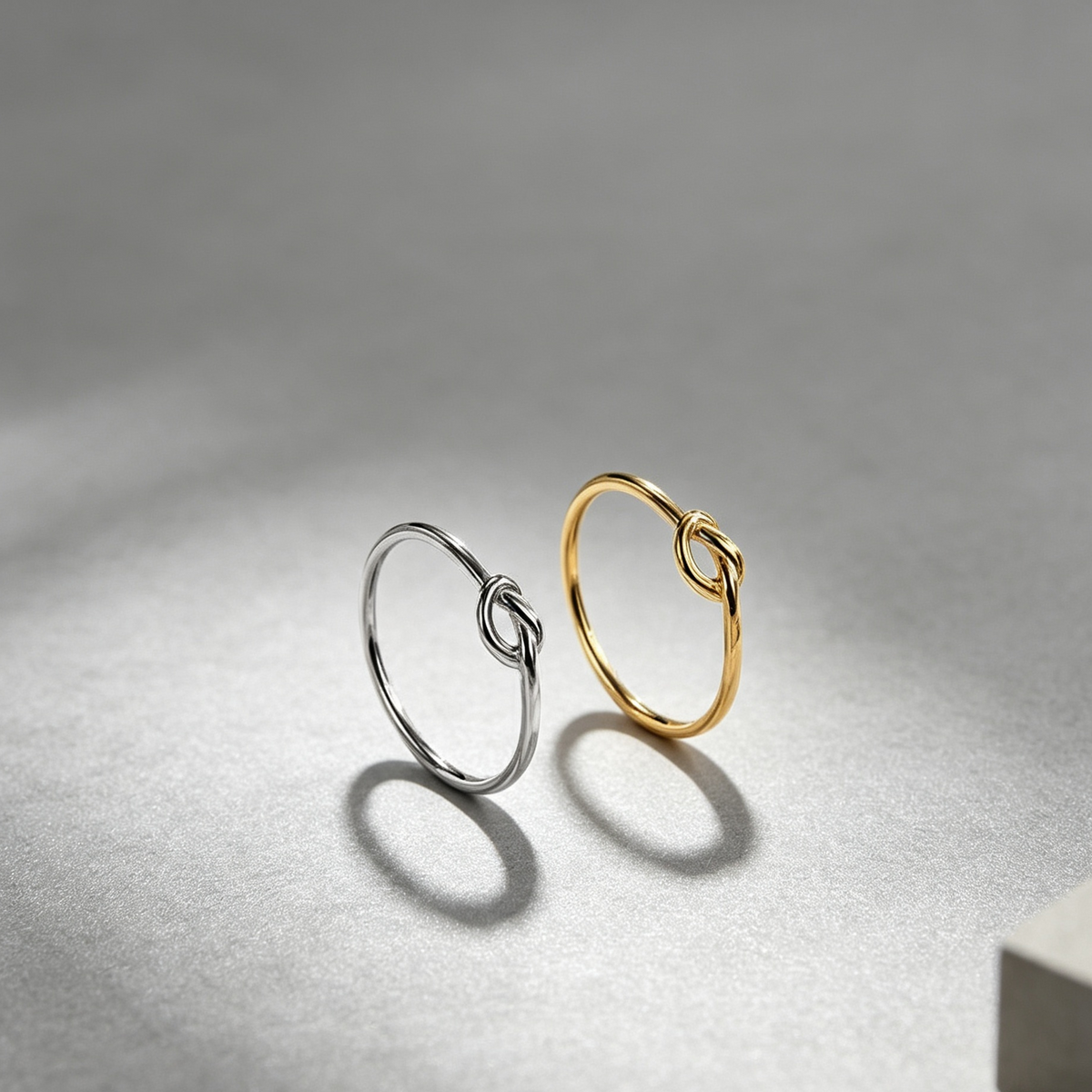 Simple Bends And Hitches Titanium Steel Ring Light Luxury Personality