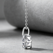 V-shaped - A Fashionable And Luxurious Diamond Jewelry Piece Set With 2-carat Moissan Diamond S925 Sterling Silver And Platinum-plated Pendant