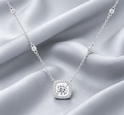 Sweet - A Fashionable And Luxurious Diamond Jewelry Pendant Set With 1-carat Moissanite S925 Sterling Silver And Platinum Plating