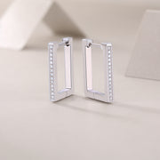 Kokang - Fashionable And Luxurious Diamond Jewelry With Moissanite S925 Sterling Silver And Platinum-plated Stud Earrings
