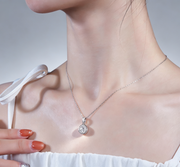 Dark Night Elf - A Fashionable And Luxurious Diamond Jewelry Pendant Set With 1-carat Moissan Diamond S925 Sterling Silver And Platinum Plating