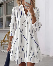 Wavy Collar Dress Shirt