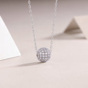 Meet At This Moment - A Fashionable And Luxurious Diamond Jewelry Pendant Set With Moissanite S925 Sterling Silver And Platinum Plating