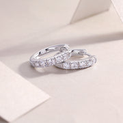 Summer Iced Tea - Fashionable And Luxurious Diamond Jewelry Set With Moissanite S925 Sterling Silver And Platinum-plated Stud Earrings