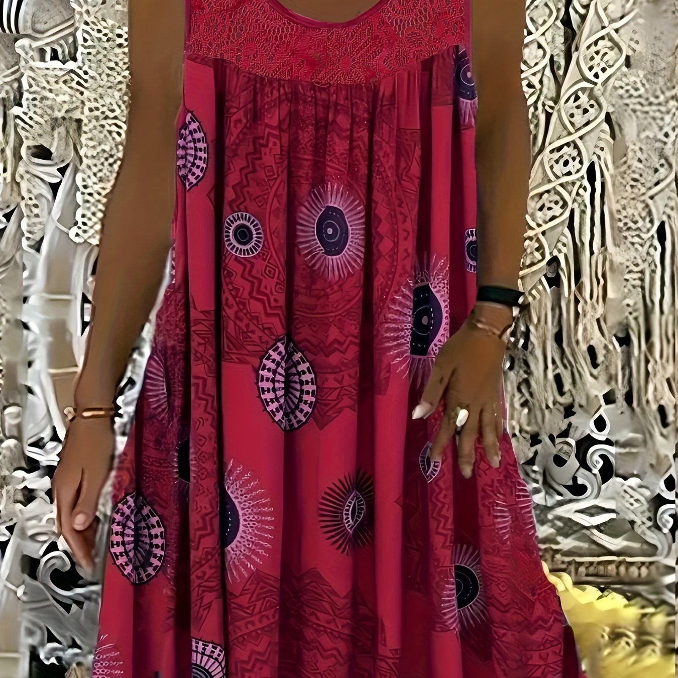 Natalie | Women's Sleeveless A-Line Dress
