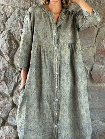 Roxy - Casual Button Long Dress