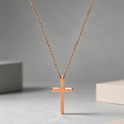 Cross Necklace Light Luxury Minority Titanium Steel Gold Clavicle Chain